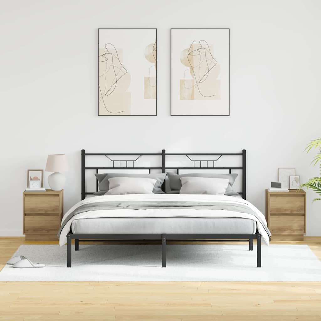 Bedside Cabinet with Drawer 2 pcs Artisan oak 39 x 34.5 x 50 cm